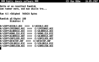 ST-OP Velkommen Disk atari screenshot